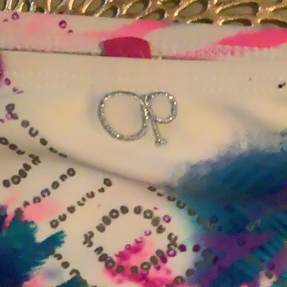 Colorful, bikini, bottom size X large by ocean Pacific blue, hot, pink, … - Picture 5 of 10